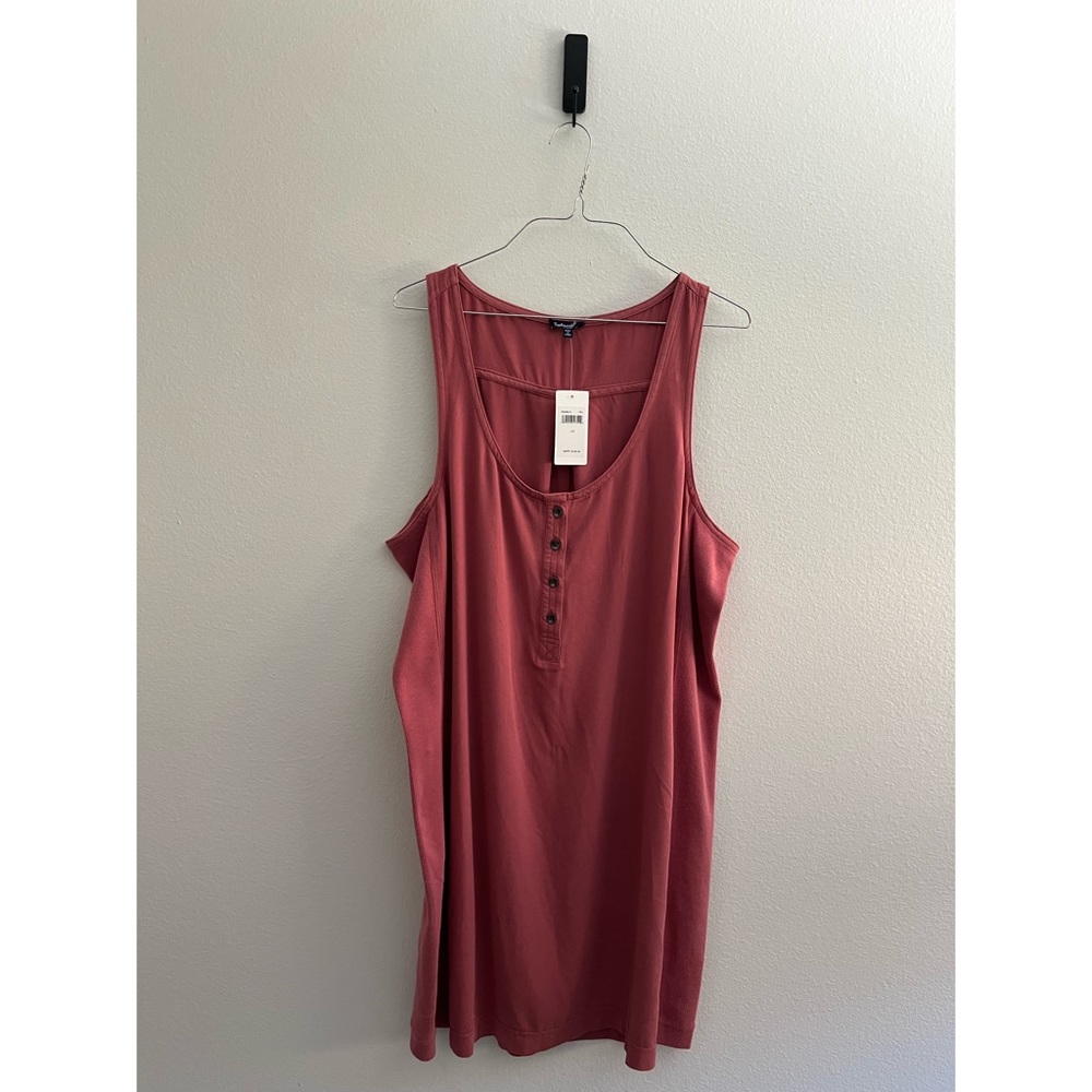 NWT: Splendid • Dusty Mauve Ribbed Tank Top Dress